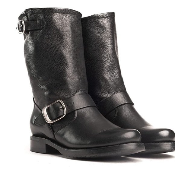 Frye Short Full Grain Leather Moto Boots- Gorgeous & Excellent condition! - Picture 2 of 7